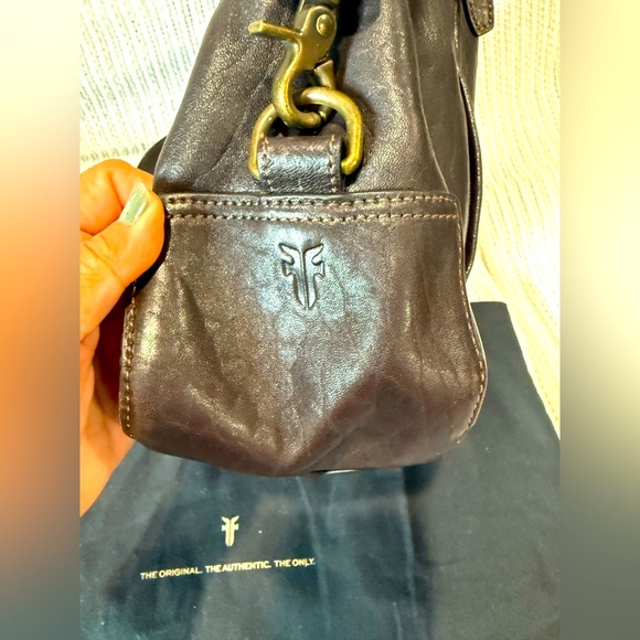 FRYE Gia Purse Rich Espresso Brown Leather Convertible Shoulder Bag Backpack - Picture 13 of 13